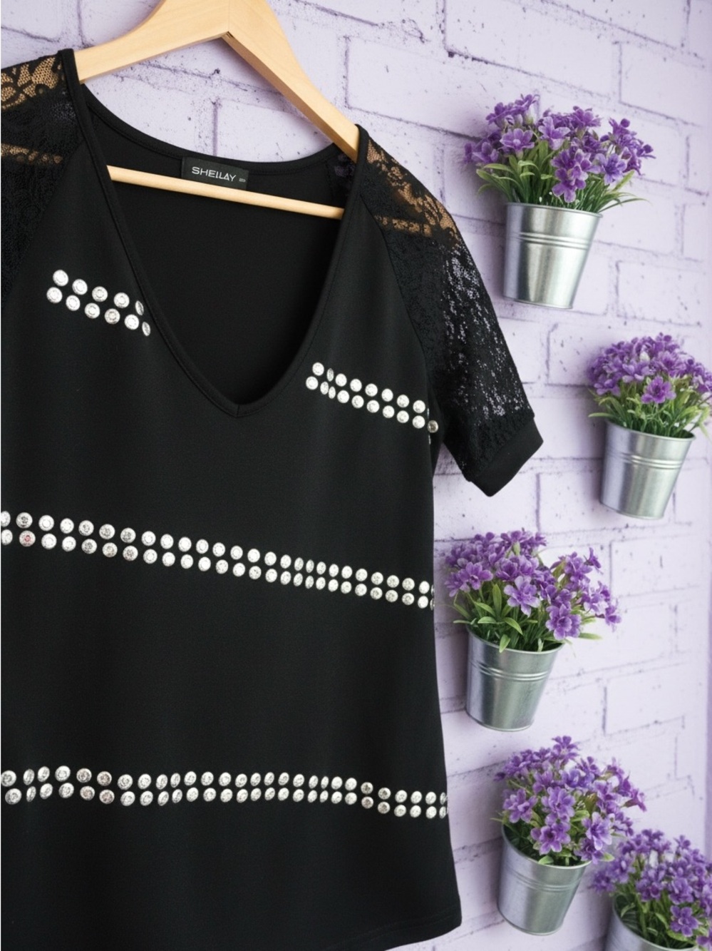 Sheilay vintage 90s grommet top